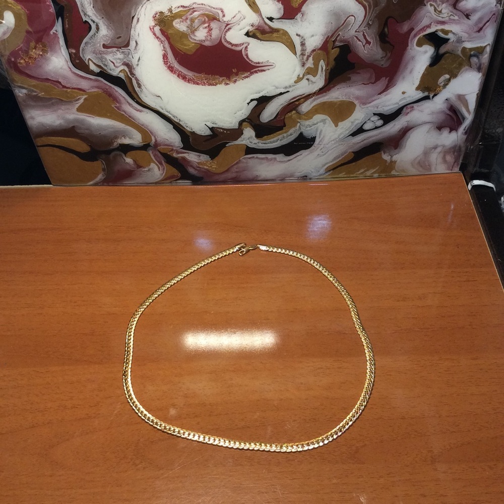 Mens "Jax" 18K REAL Gold Plated 6mm Curb Chain